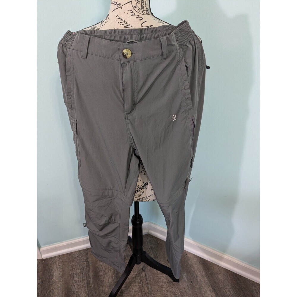 DK Little Donkey Andy women's Convertible Hiking Pants Nylon Blend medium gray